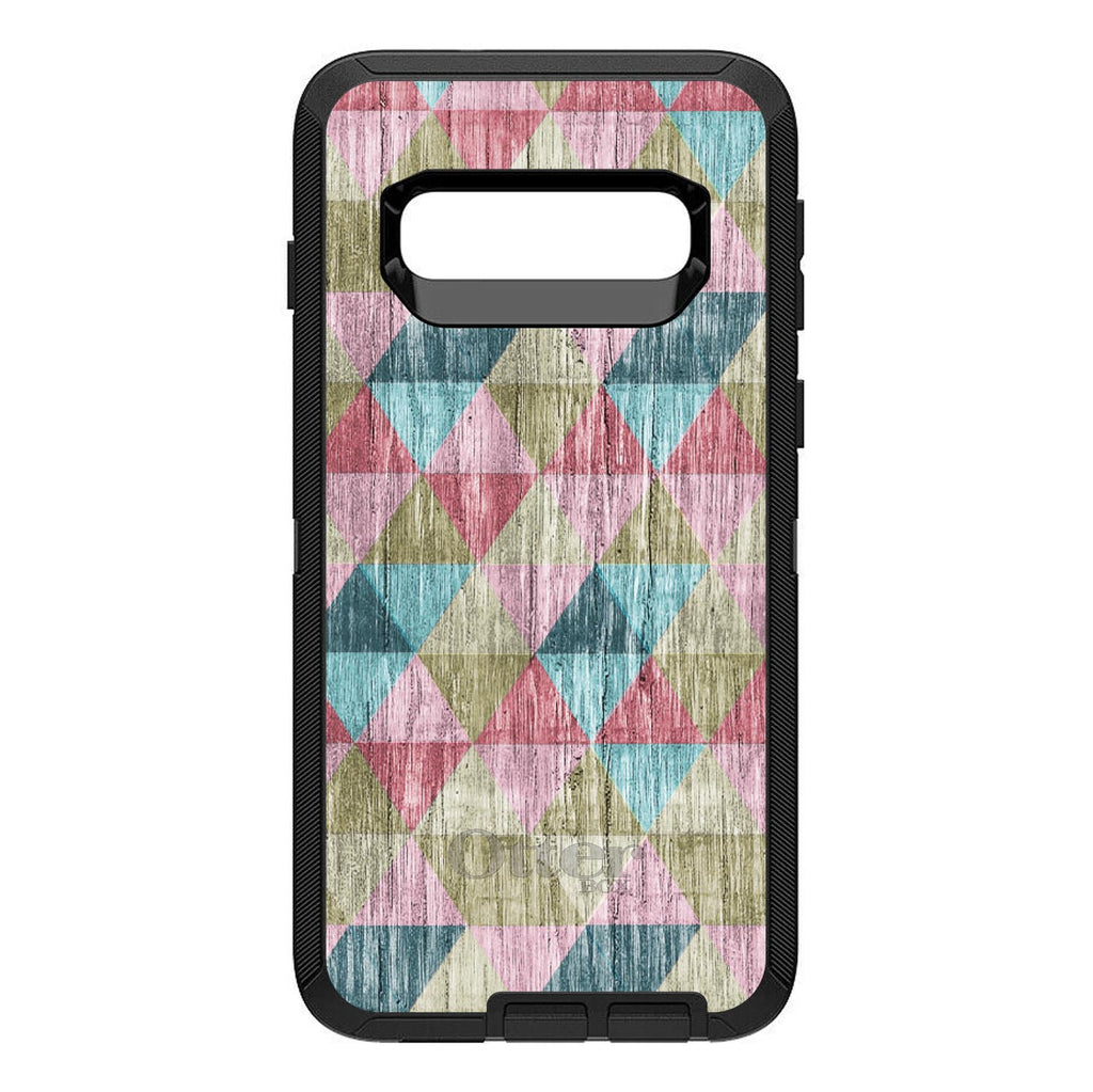Multi Color Rainbow Wood OtterBox Defender Case for iPhone & Galaxy, view 9