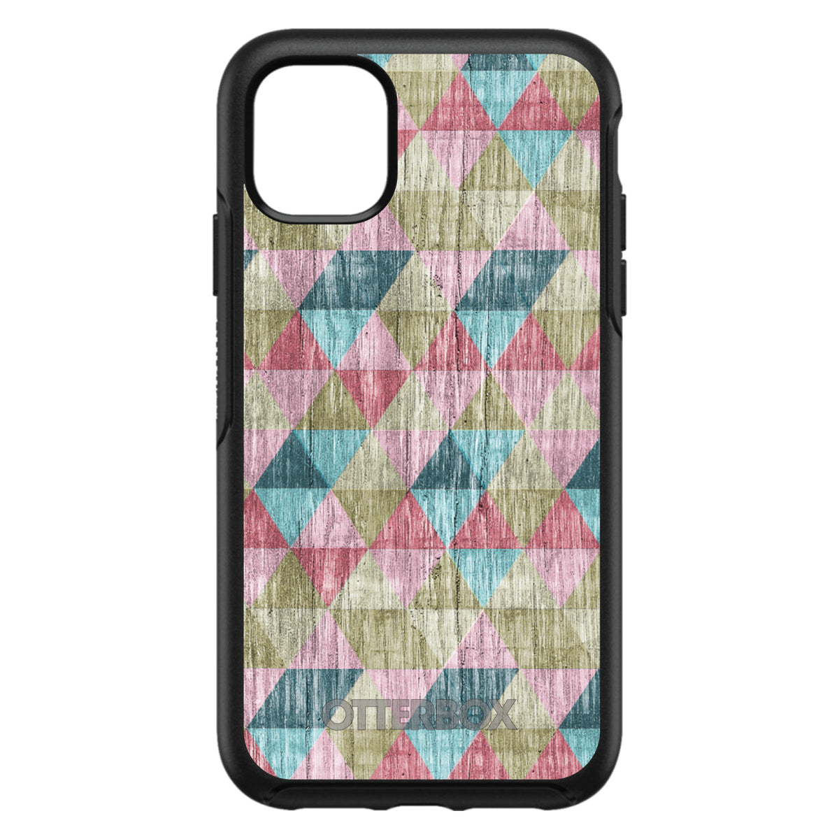 Multi Color Rainbow Wood OtterBox Symmetry Case for iPhone & Galaxy, view 3