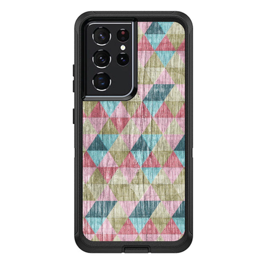 Multi Color Rainbow Wood OtterBox Defender Case for iPhone & Galaxy, view 7