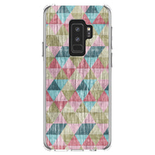 DistinctInk® Clear Shockproof Hybrid Case for Apple iPhone / Samsung Galaxy / Google Pixel - Multi Color Rainbow Wood Print