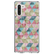 DistinctInk® Clear Shockproof Hybrid Case for Apple iPhone / Samsung Galaxy / Google Pixel - Multi Color Rainbow Wood Print