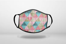 Multi Color Rainbow Wood Print - 3-Ply Reusable Soft Face Mask Covering, Unisex, Cotton Inner Layer