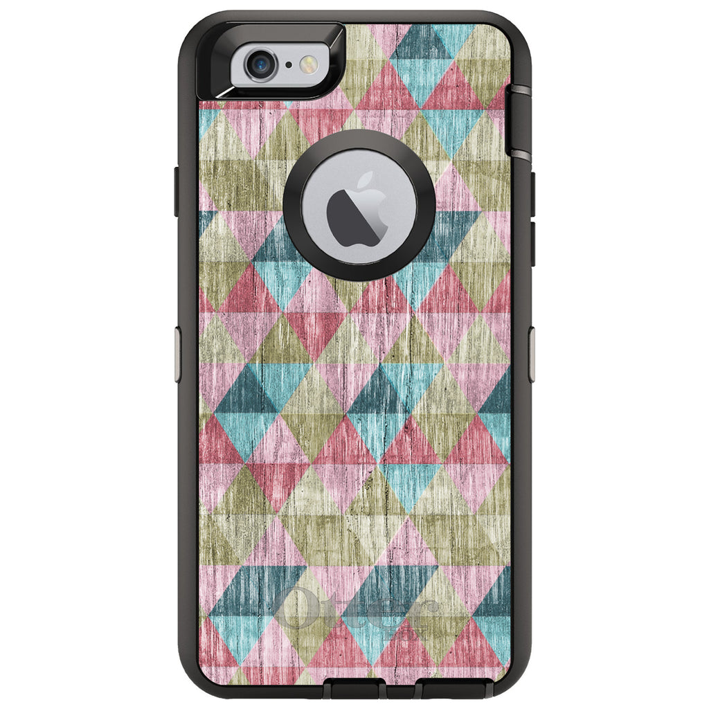 Multi Color Rainbow Wood OtterBox Defender Case for iPhone & Galaxy, view 4