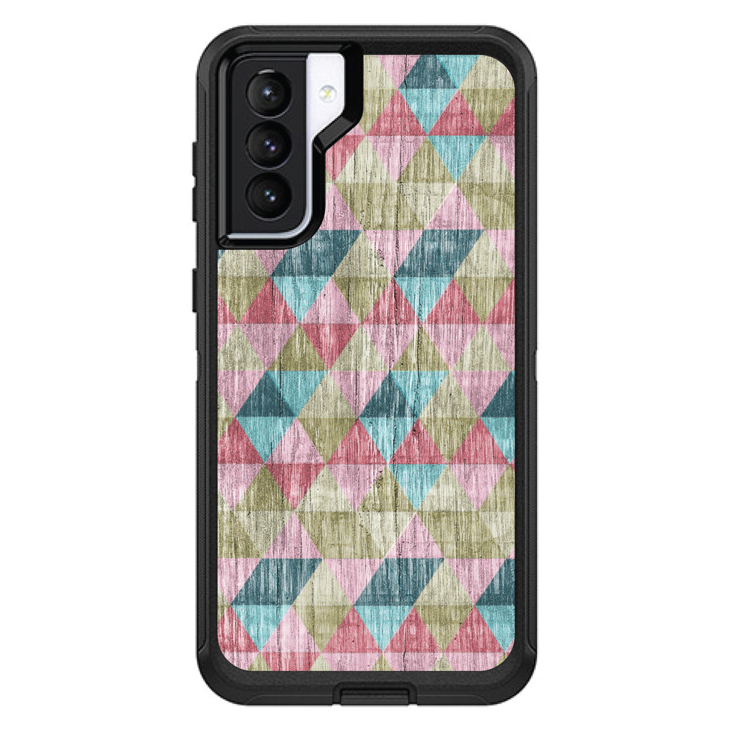 Multi Color Rainbow Wood OtterBox Defender Case for iPhone & Galaxy, view 5