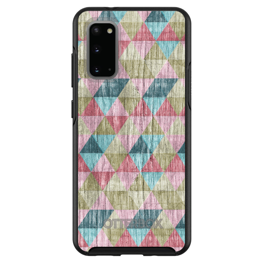 Multi Color Rainbow Wood OtterBox Symmetry Case for iPhone & Galaxy, view 5