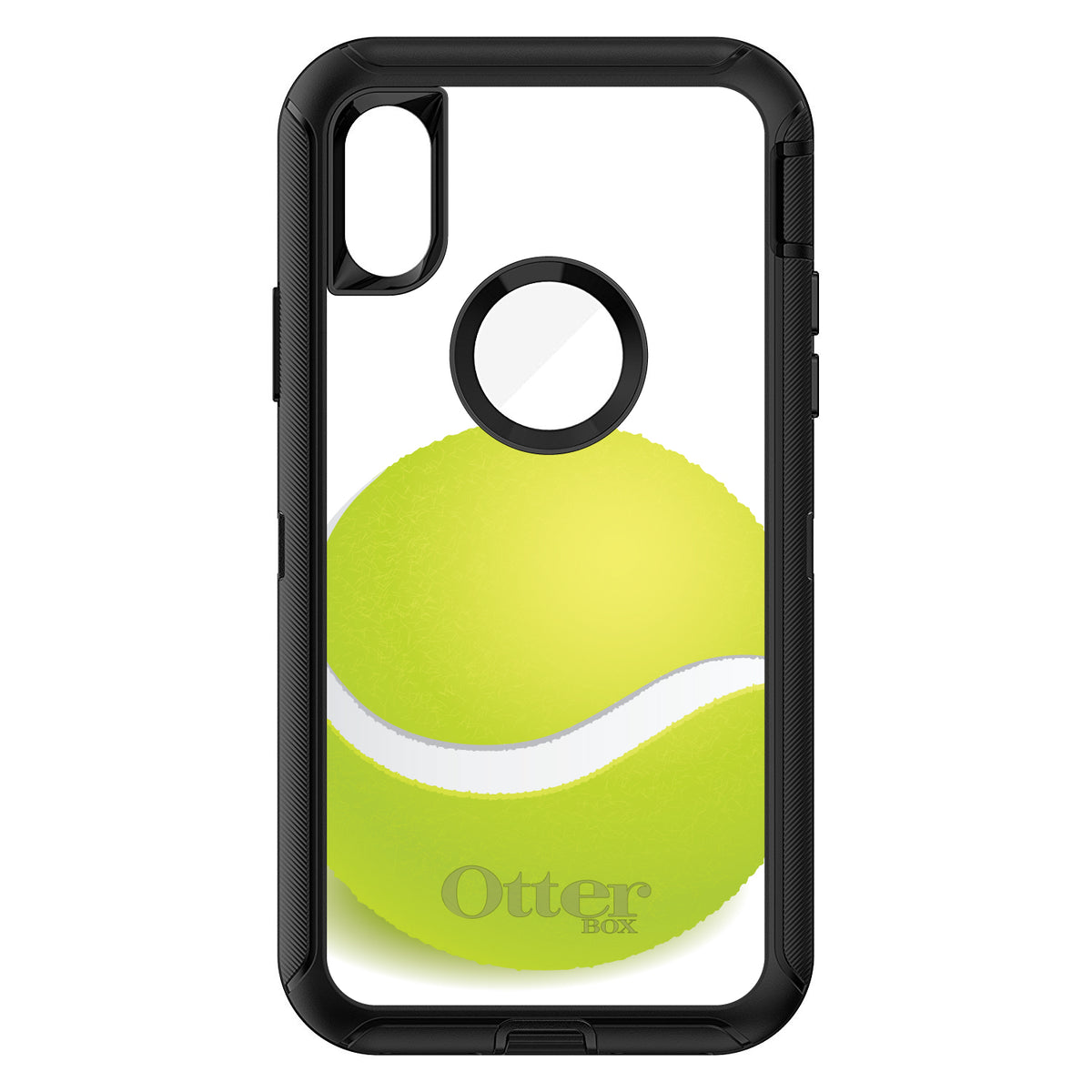 Green Tennis Ball OtterBox Defender Case for iPhone & Galaxy, view 3