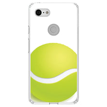 DistinctInk® Clear Shockproof Hybrid Case for Apple iPhone / Samsung Galaxy / Google Pixel - Green Tennis Ball