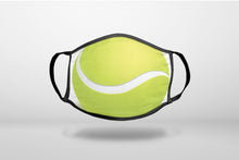 Green Tennis Ball - 3-Ply Reusable Soft Face Mask Covering, Unisex, Cotton Inner Layer
