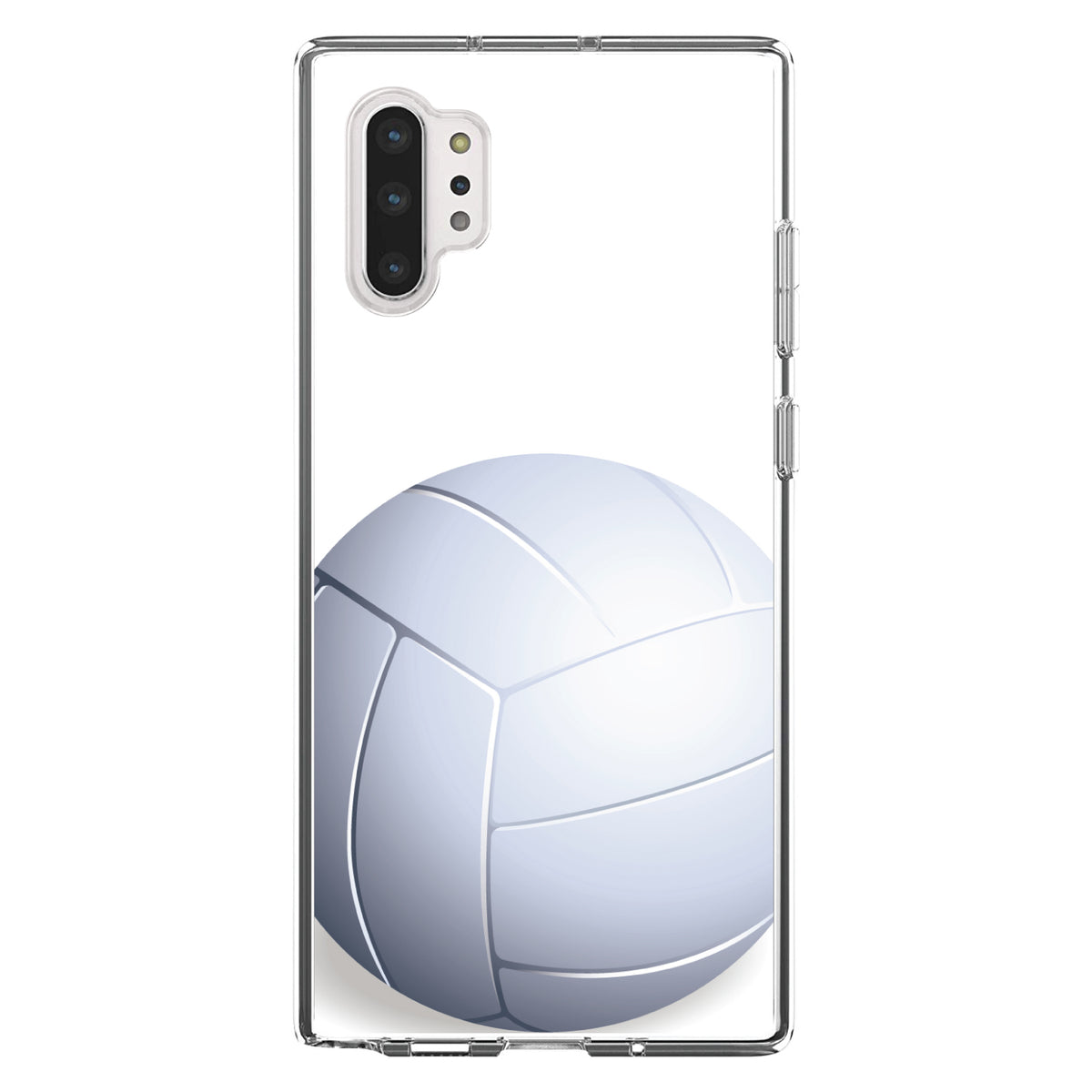 White Volleyball Clear Shockproof iPhone Case, view 10