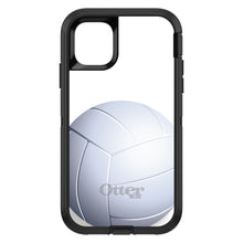 DistinctInk™ OtterBox Defender Series Case for Apple iPhone / Samsung Galaxy / Google Pixel - White Volleyball