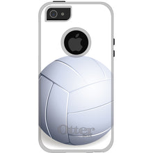 DistinctInk™ OtterBox Commuter Series Case for Apple iPhone or Samsung Galaxy - White Volleyball