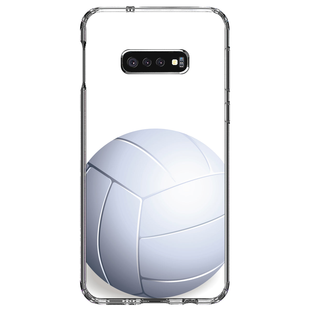 White Volleyball Clear Shockproof iPhone Case, view 18