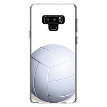 DistinctInk® Clear Shockproof Hybrid Case for Apple iPhone / Samsung Galaxy / Google Pixel - White Volleyball