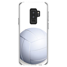 DistinctInk® Clear Shockproof Hybrid Case for Apple iPhone / Samsung Galaxy / Google Pixel - White Volleyball