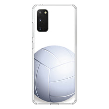 DistinctInk® Clear Shockproof Hybrid Case for Apple iPhone / Samsung Galaxy / Google Pixel - White Volleyball