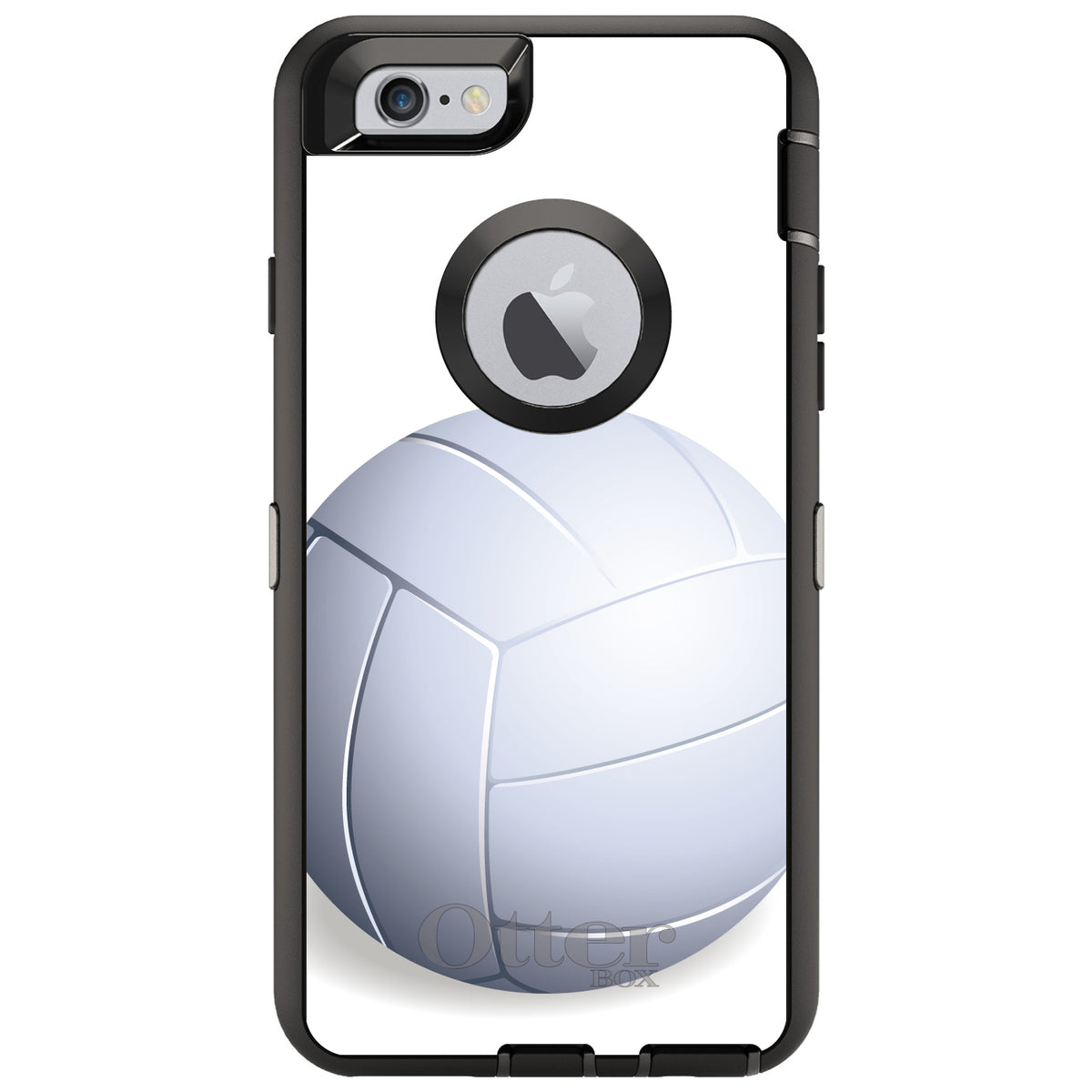 White Volleyball OtterBox Defender Case for iPhone & Galaxy, view 4