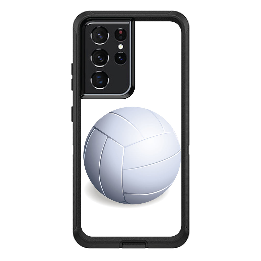 White Volleyball OtterBox Defender Case for iPhone & Galaxy, view 7