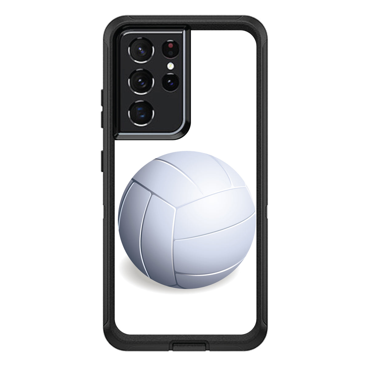 White Volleyball OtterBox Defender Case for iPhone & Galaxy, view 7