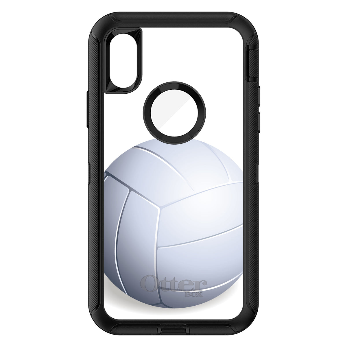 White Volleyball OtterBox Defender Case for iPhone & Galaxy, view 3