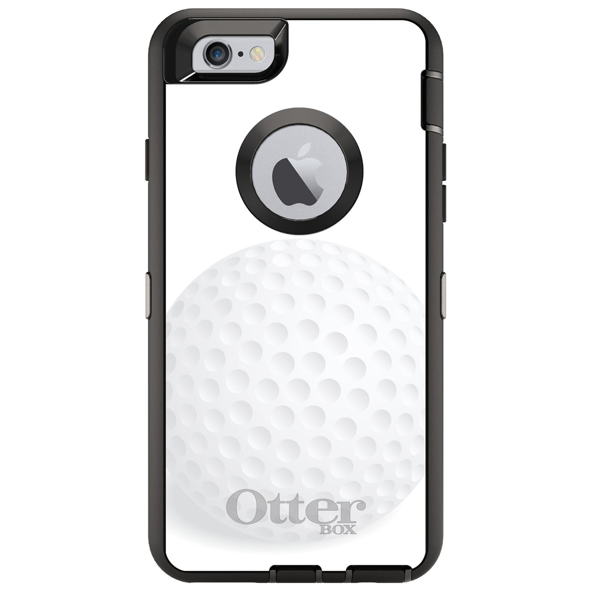 White Golf Ball OtterBox Defender Case for iPhone & Galaxy, view 4