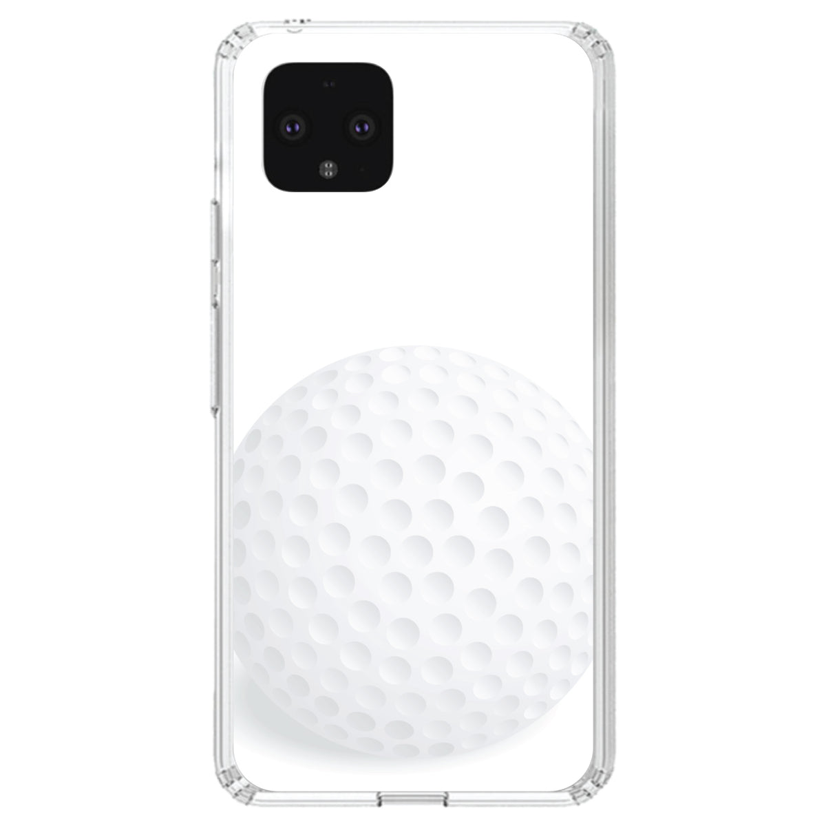 White Golf Ball Clear Shockproof iPhone Case, view 23