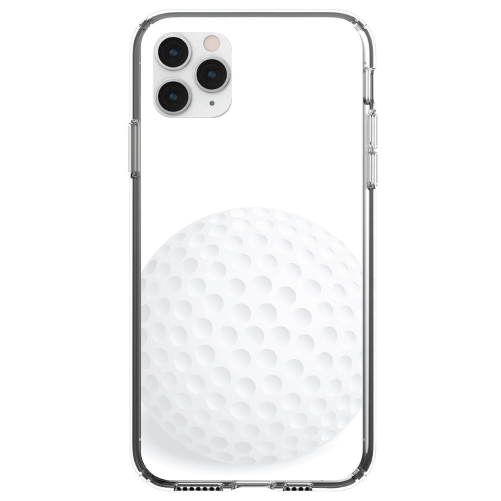 White Golf Ball Clear Shockproof iPhone Case