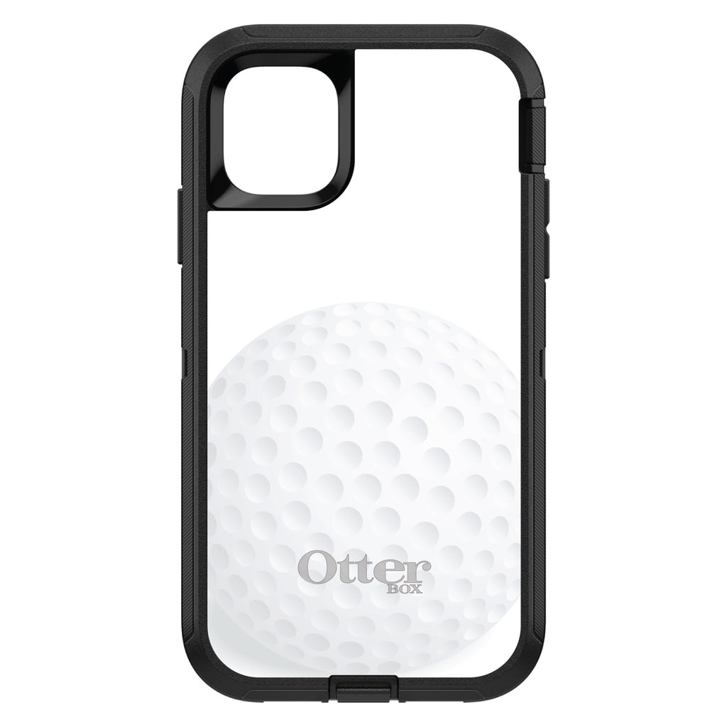 White Golf Ball OtterBox Defender Case for iPhone & Galaxy, view 2