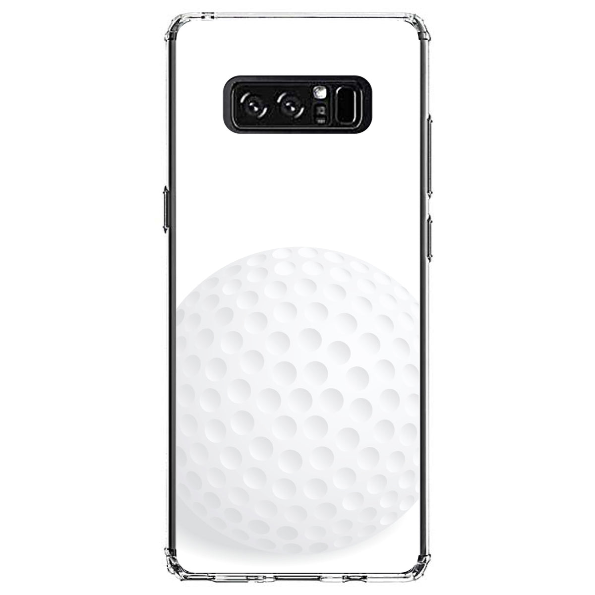 White Golf Ball Clear Shockproof iPhone Case, view 12