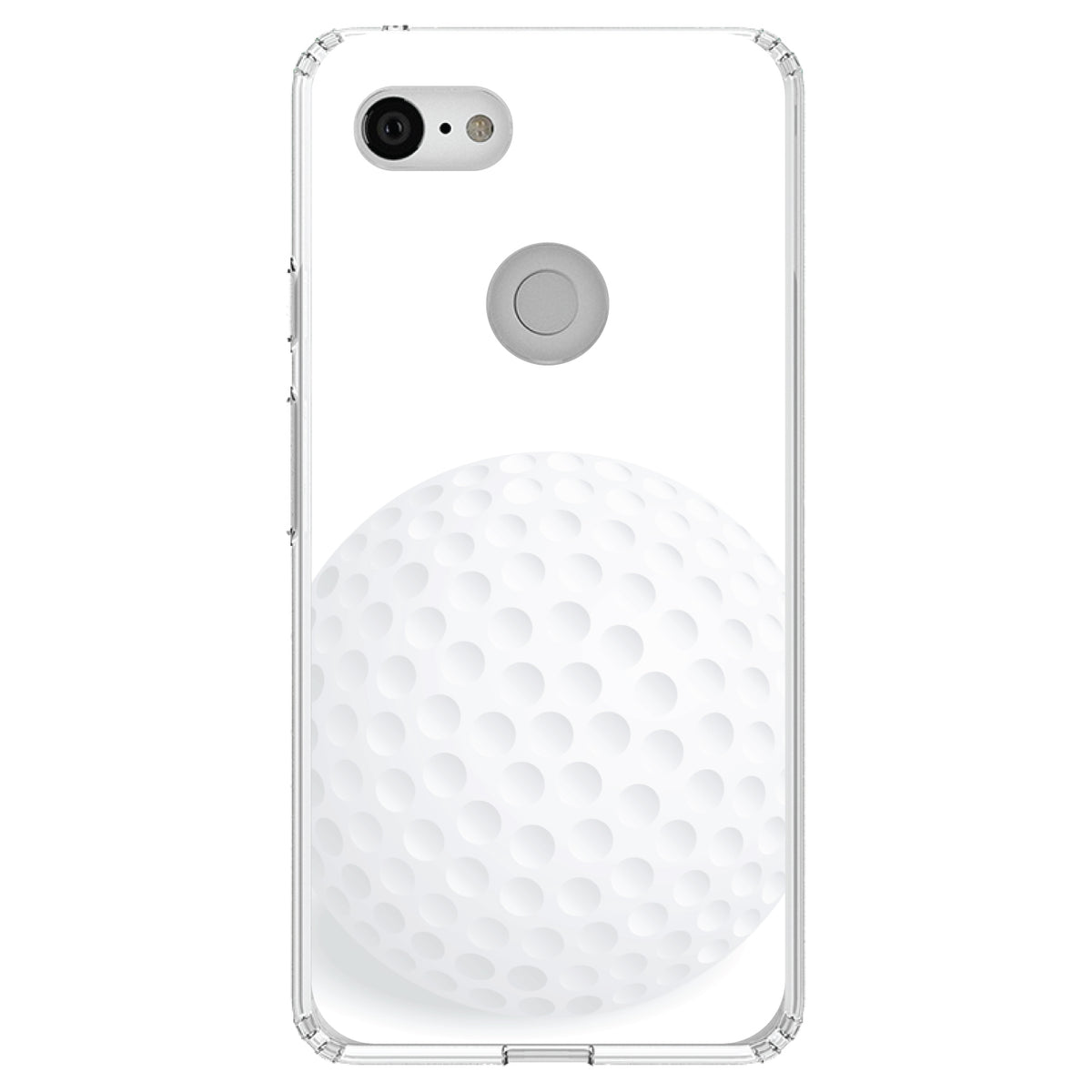 White Golf Ball Clear Shockproof iPhone Case, view 21