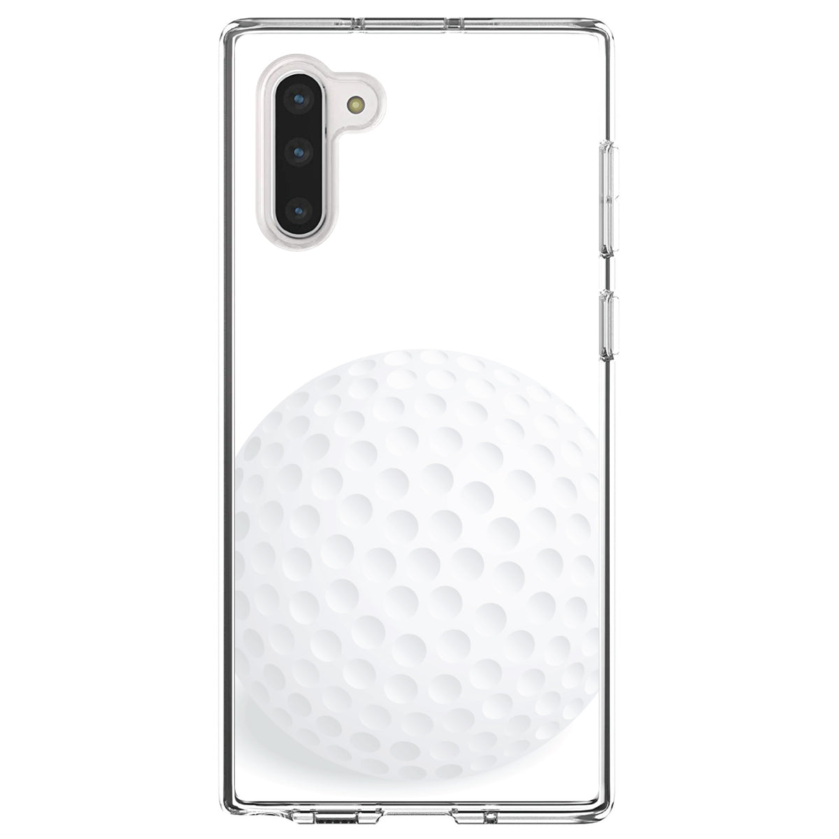 White Golf Ball Clear Shockproof iPhone Case, view 9