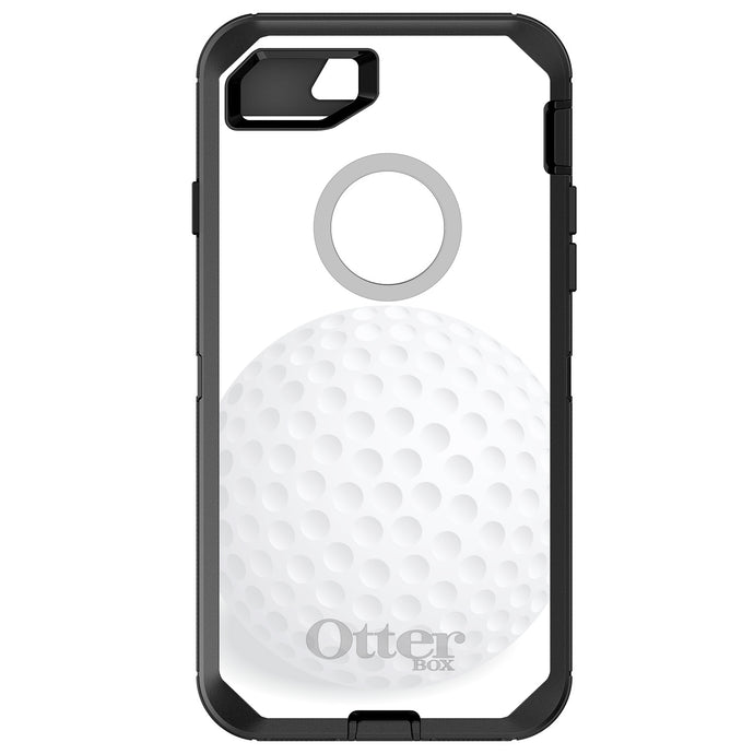 DistinctInk™ OtterBox Defender Series Case for Apple iPhone / Samsung Galaxy / Google Pixel - White Golf Ball