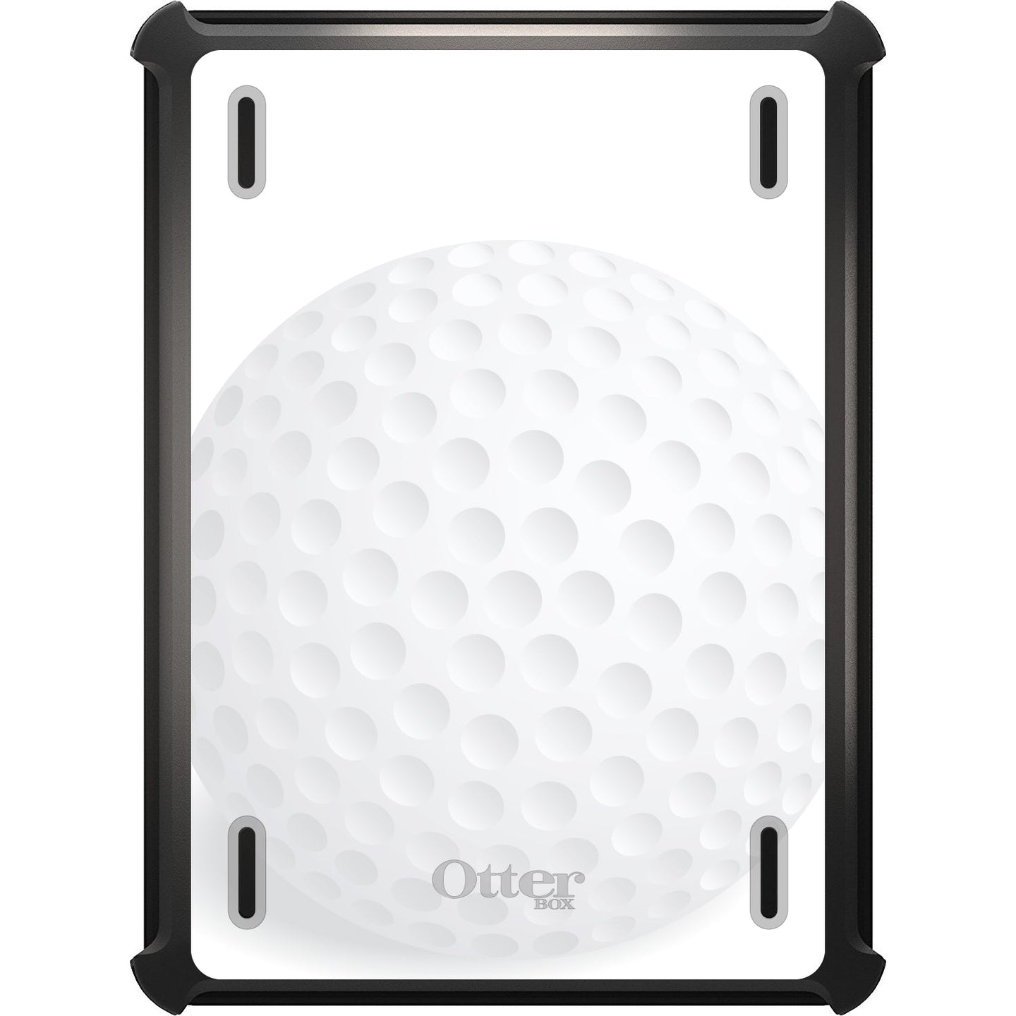 DistinctInk™ OtterBox Defender Series Case for Apple iPad / iPad Pro / iPad Air / iPad Mini - White Golf Ball