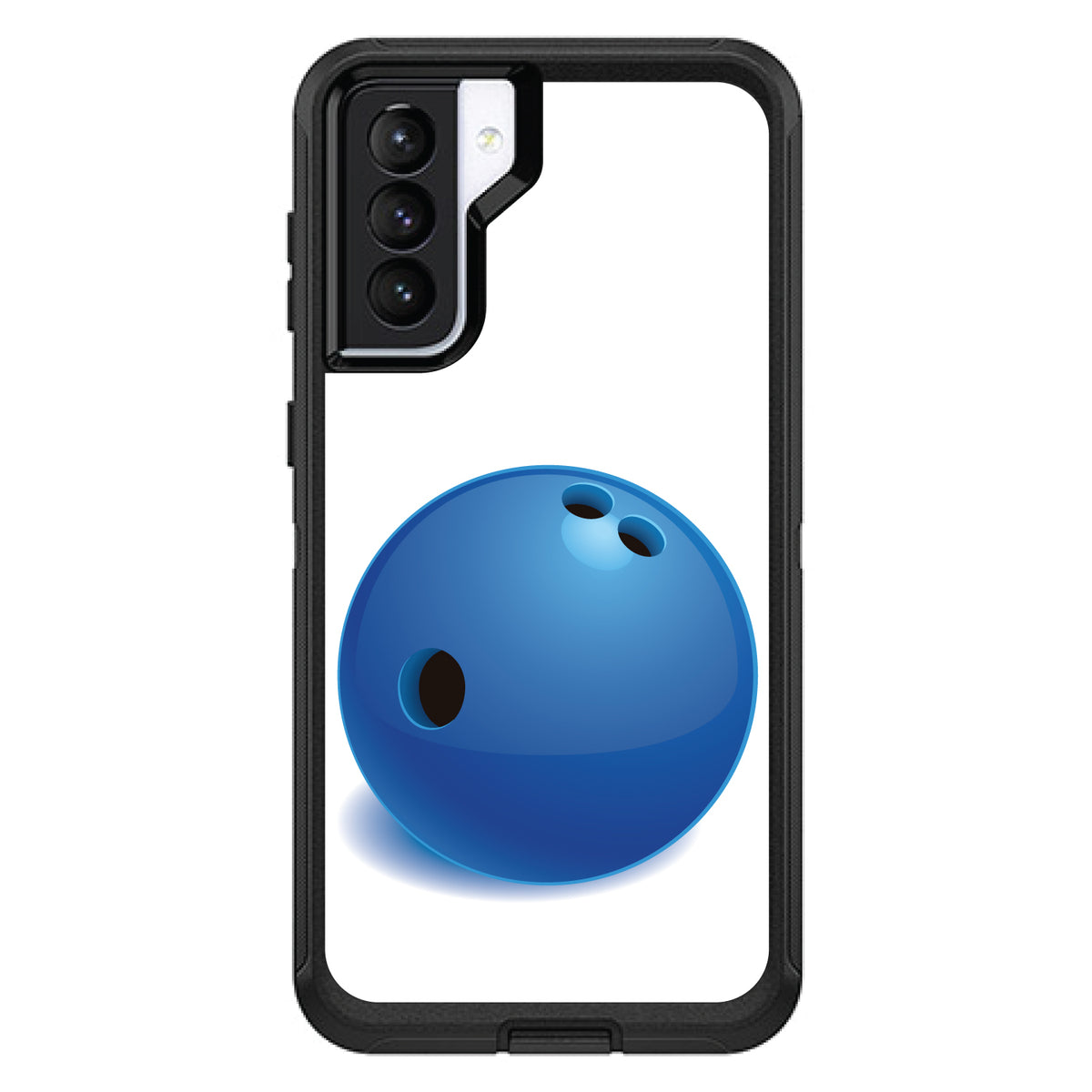 Blue Bowling Ball OtterBox Defender Case for iPhone & Galaxy, view 5