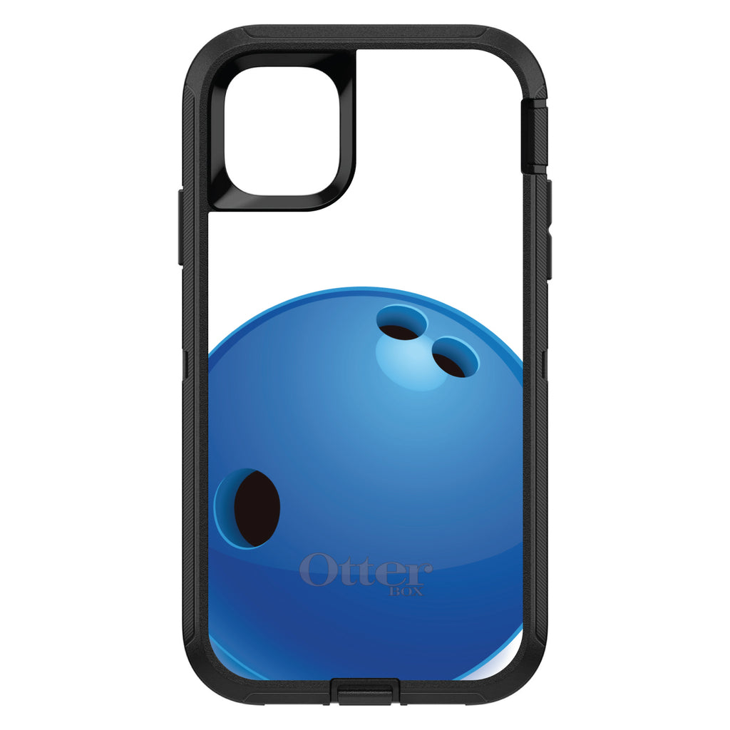 Blue Bowling Ball OtterBox Defender Case for iPhone & Galaxy, view 2