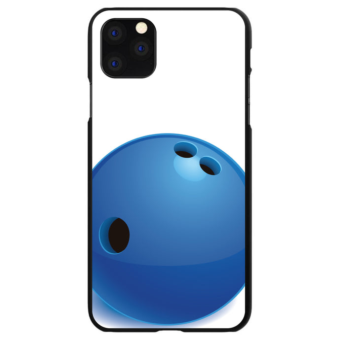 DistinctInk® Hard Plastic Snap-On Case for Apple iPhone or Samsung Galaxy - Blue Bowling Ball