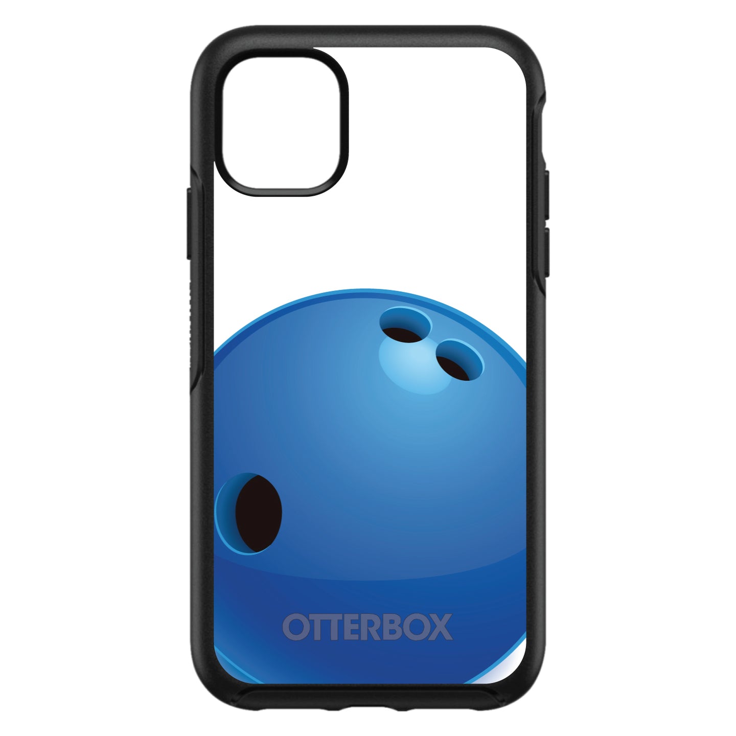 DistinctInk™ OtterBox Symmetry Series Case for Apple iPhone / Samsung Galaxy / Google Pixel - Blue Bowling Ball