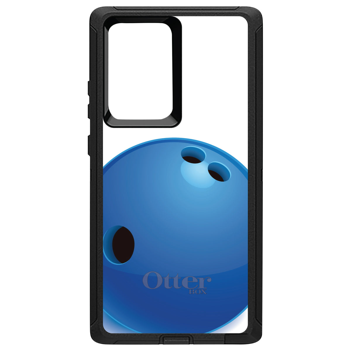 Blue Bowling Ball OtterBox Defender Case for iPhone & Galaxy, view 13