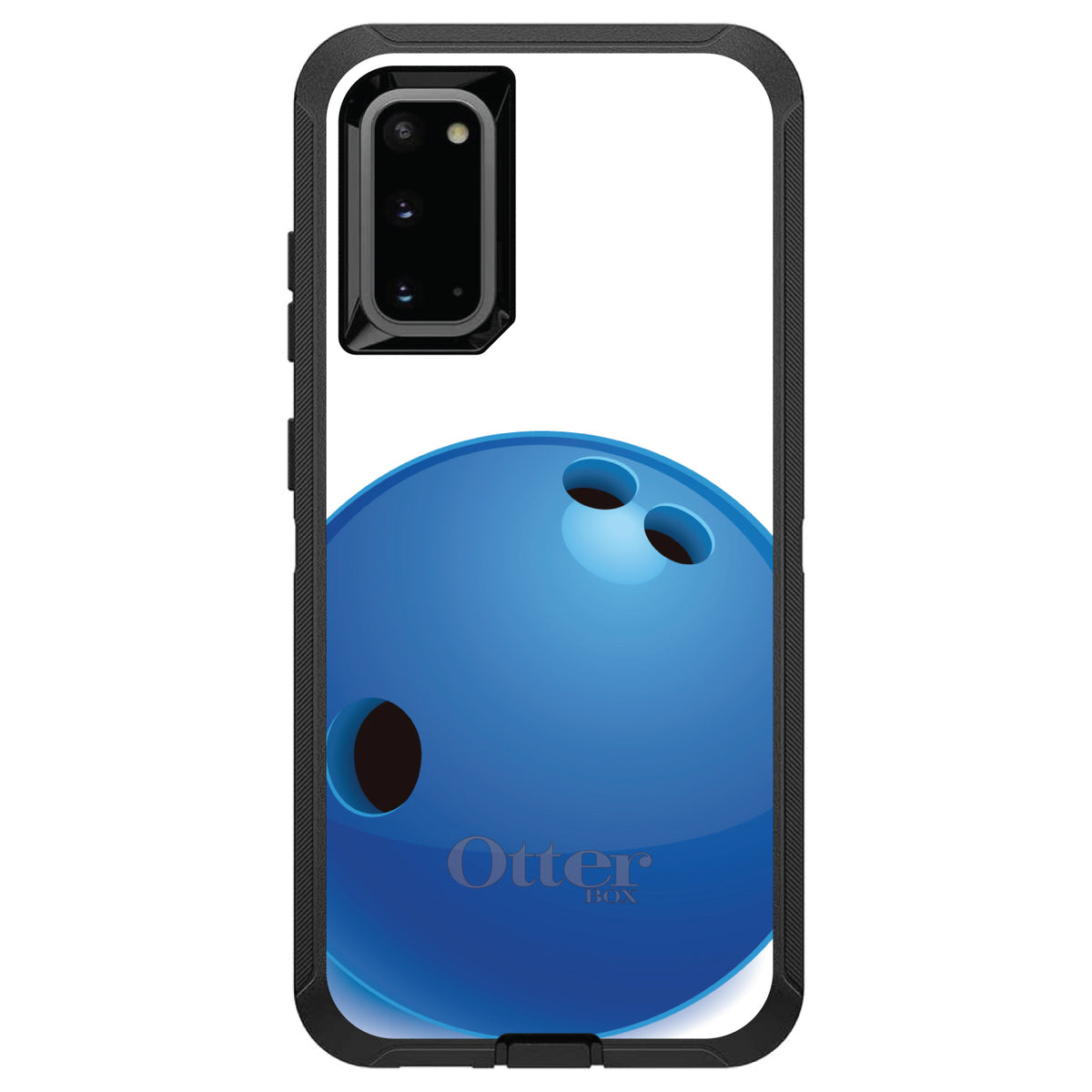 Blue Bowling Ball OtterBox Defender Case for iPhone & Galaxy, view 8