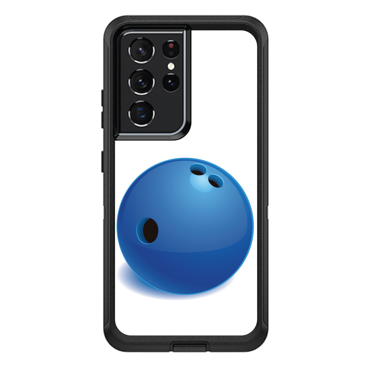 Blue Bowling Ball OtterBox Defender Case for iPhone & Galaxy, view 7