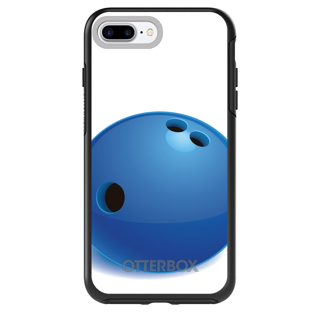 Blue Bowling Ball OtterBox Symmetry Case for iPhone & Galaxy, view 2