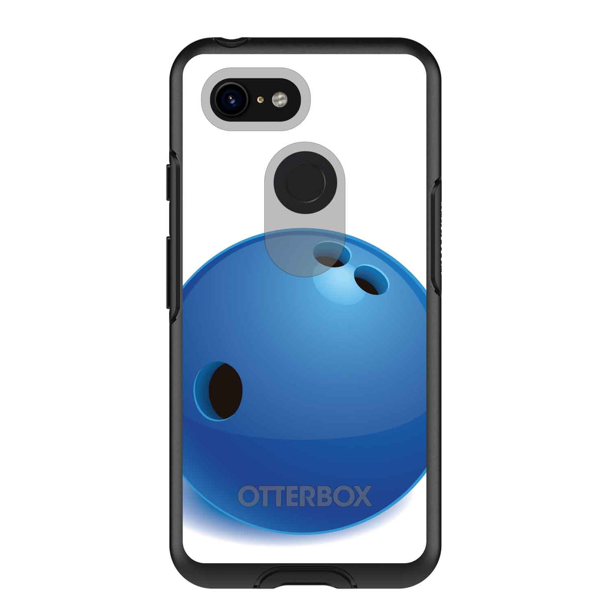 Blue Bowling Ball OtterBox Symmetry Case for iPhone & Galaxy, view 15