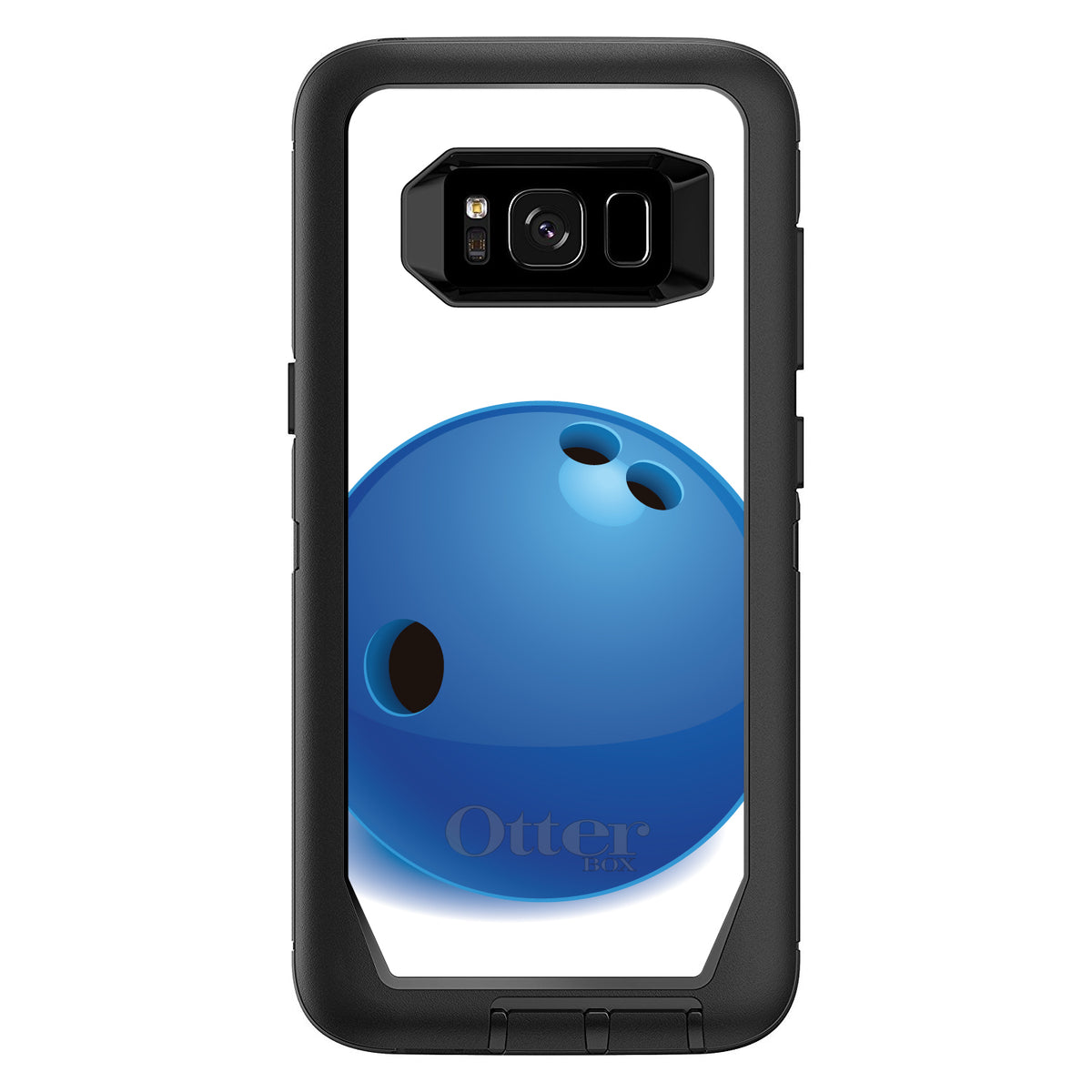 Blue Bowling Ball OtterBox Defender Case for iPhone & Galaxy, view 12