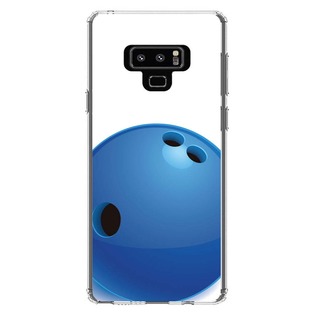 Blue Bowling Ball Clear Shockproof iPhone Case, view 11