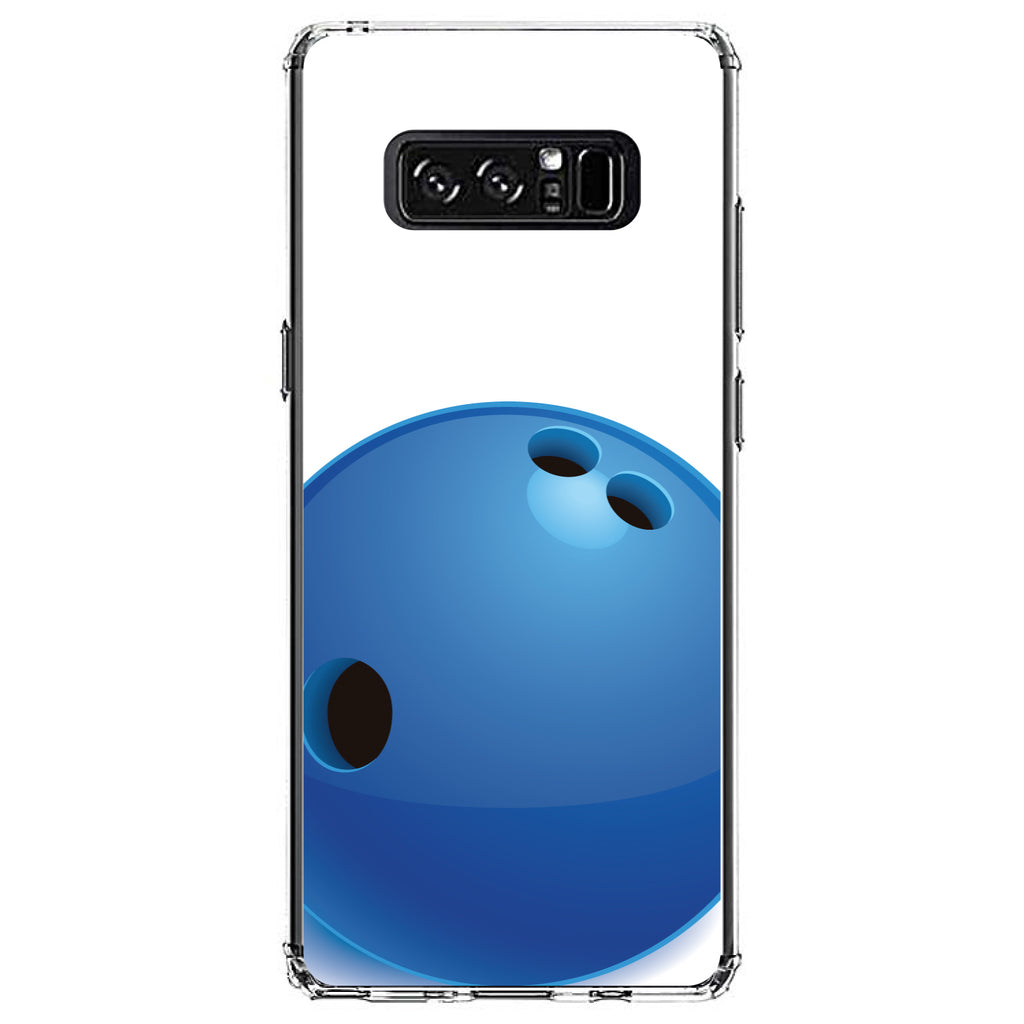 Blue Bowling Ball Clear Shockproof iPhone Case, view 12