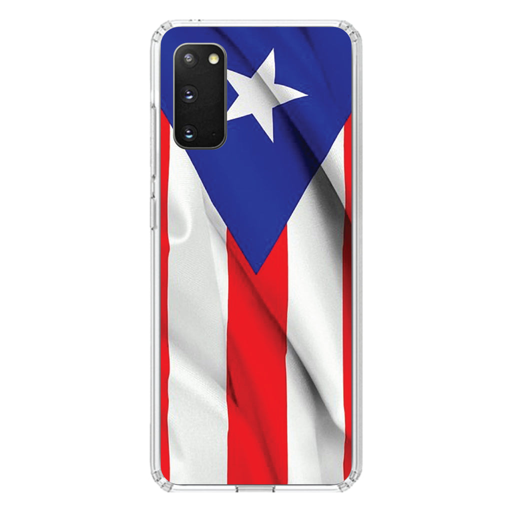 Red White Blue Puerto Rico Flag Clear Shockproof iPhone Case, view 15