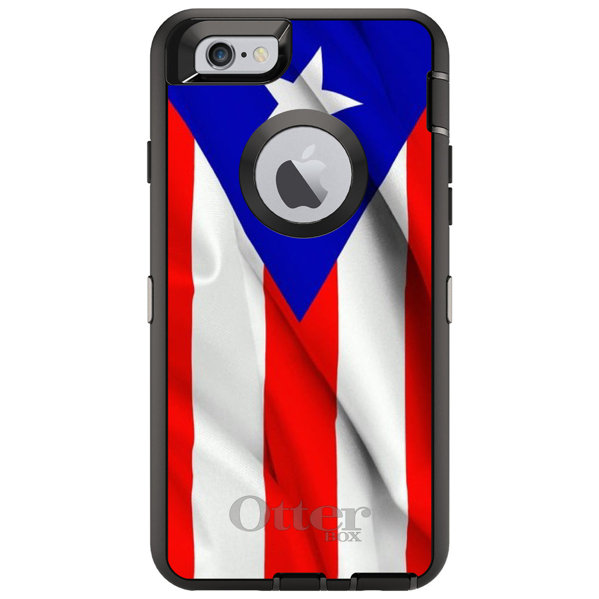 Red White Blue Puerto Rico Flag OtterBox Defender Case for iPhone & Galaxy, view 4
