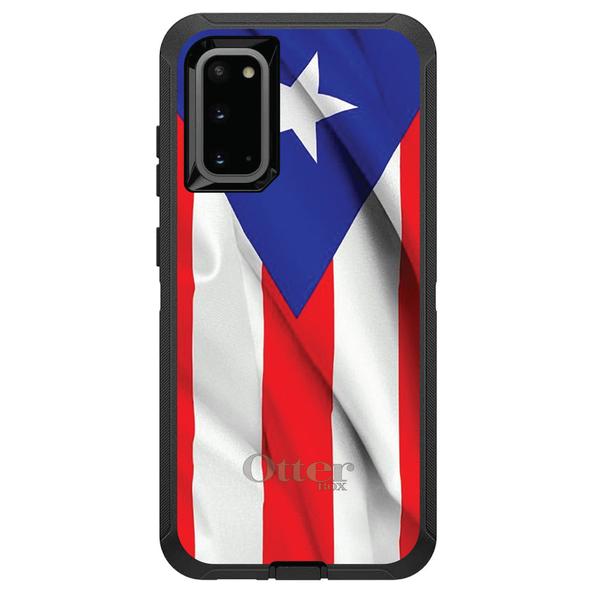 Red White Blue Puerto Rico Flag OtterBox Defender Case for iPhone & Galaxy, view 5