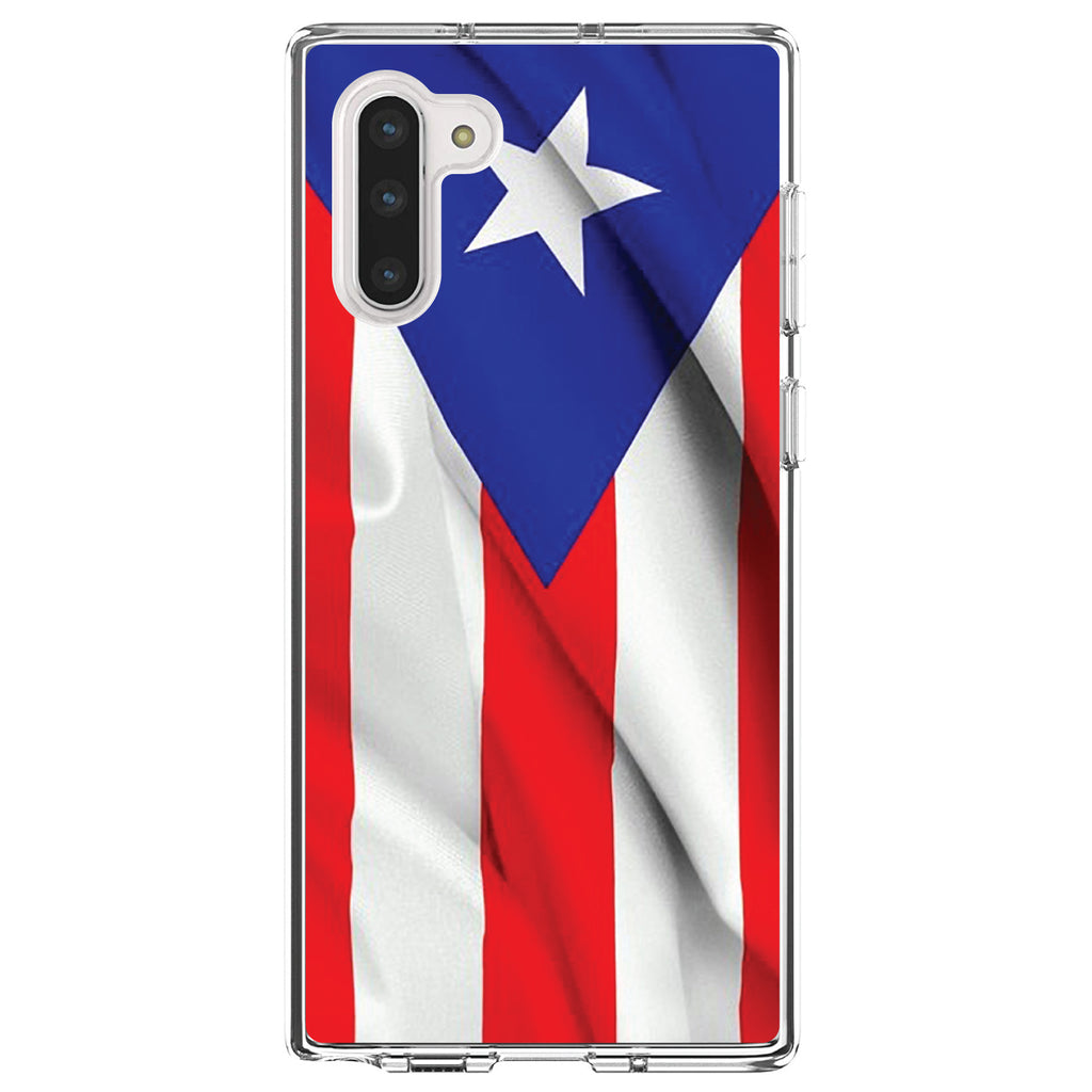 Red White Blue Puerto Rico Flag Clear Shockproof iPhone Case, view 9