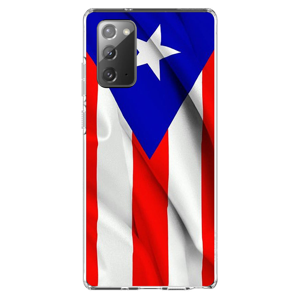 Red White Blue Puerto Rico Flag Clear Shockproof iPhone Case, view 7