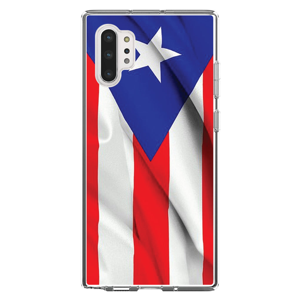 Red White Blue Puerto Rico Flag Clear Shockproof iPhone Case, view 10